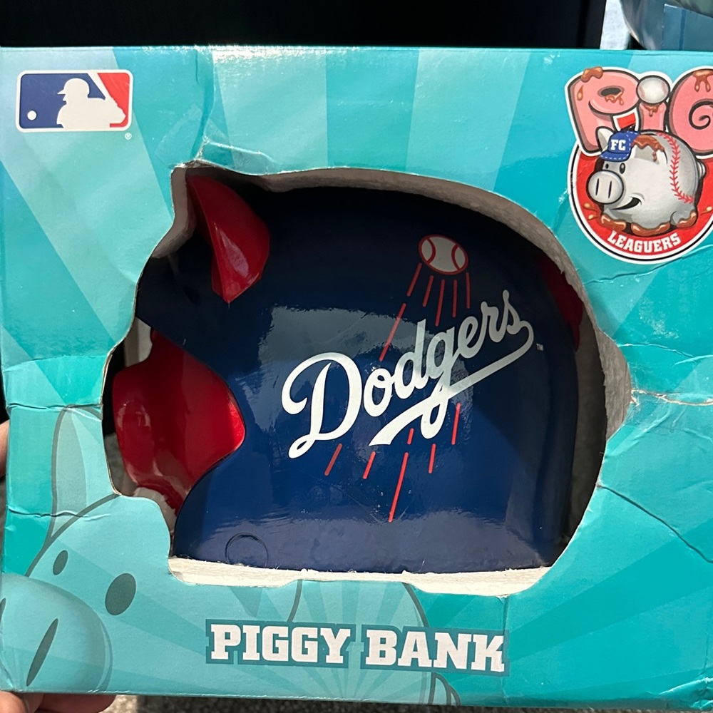 Los Angeles DODGERS PIGGY BANK - Picture 10 of 11
